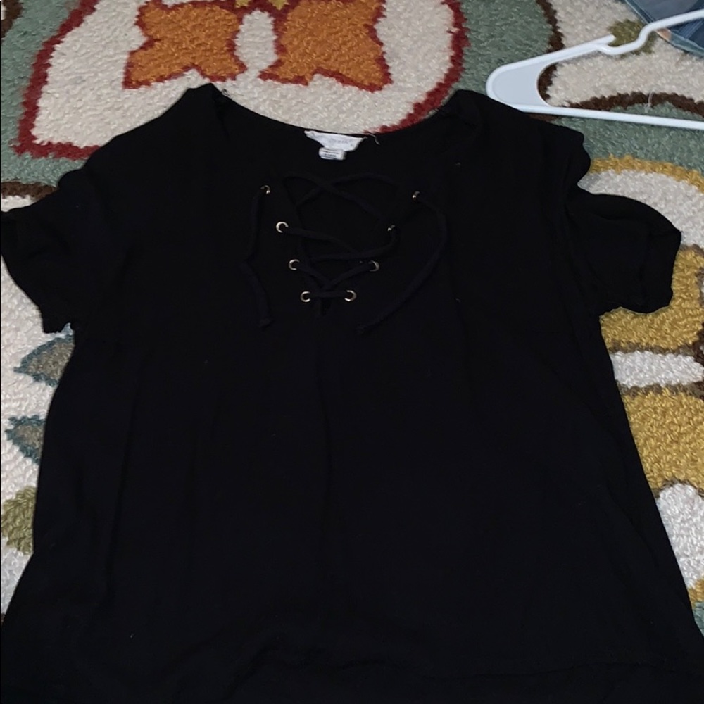 Black tie shirt!